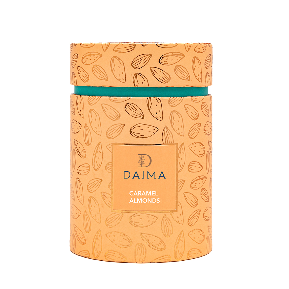 Picture of Pre Packed Dragee Cylinder Box Almond Caramel 270gm
