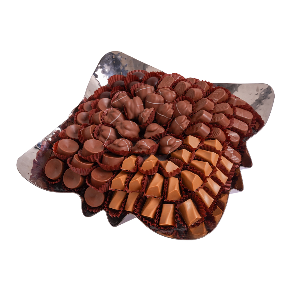 Picture of Daima Praline Chocolate Platter Silver Square Tray 905gm