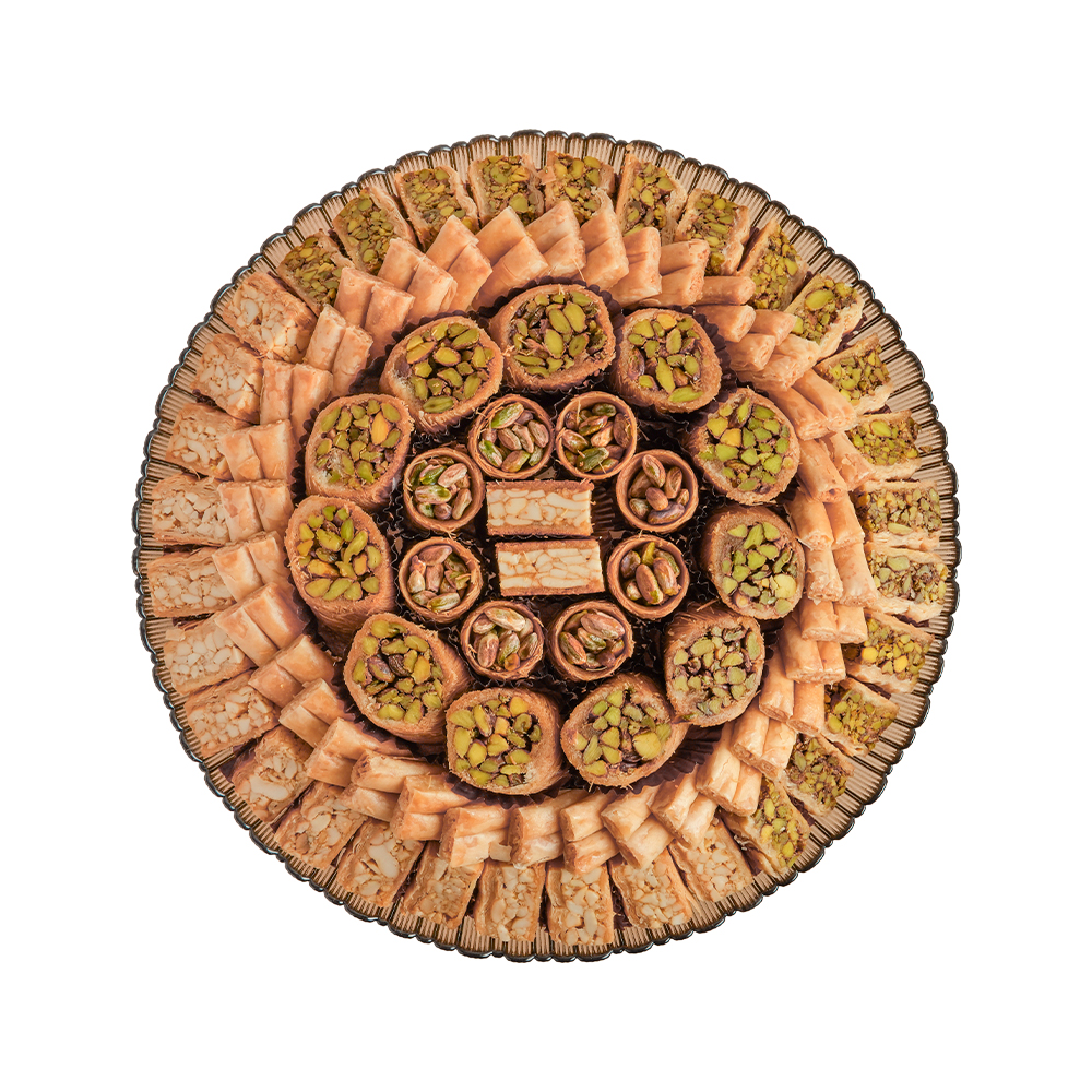 Picture of Assorted Baklava Decor Glass Tray Set 1030gm